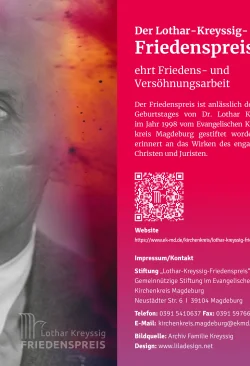 Flyer Lothar Kreyssig Friedenspreis